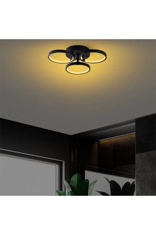 Candeeiro de teto LED Halka  Preto