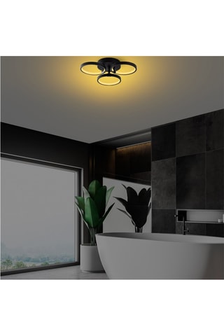 Candeeiro de teto LED Halka  Preto