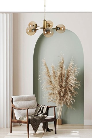 Candeeiro suspenso - Dourado - 5 x 40 - 60 W