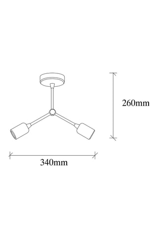 Candeeiro de teto Sparrow - Bronze