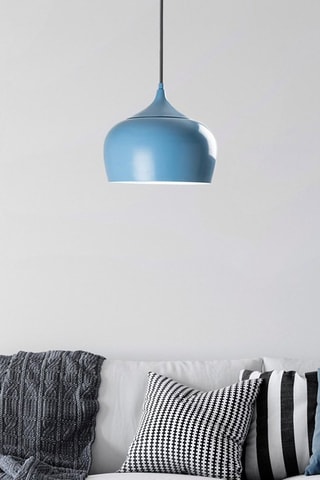 Hanglamp Patine - Blauw - 40 W