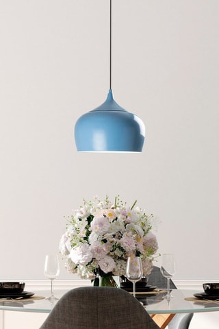 Hanglamp Patine - Blauw - 40 W