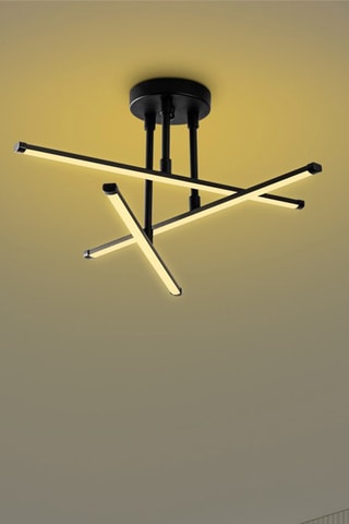 Candeeiro de teto LED Ledflower - Preto - 18 W