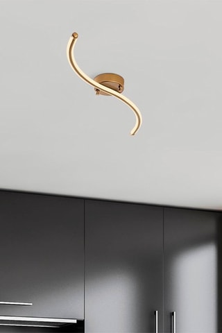 Candeeiro de teto Yilan Dourado -