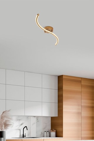 Candeeiro de teto Yilan Dourado -