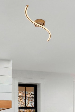 Candeeiro de teto Yilan Dourado -