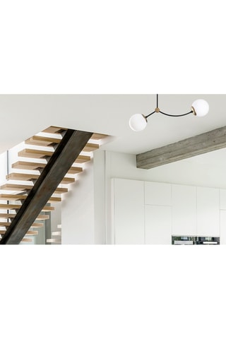 Candeeiro suspenso Kromozom 1011 Branco e preto