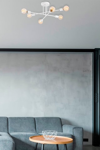 Candeeiro suspenso Flower Branco