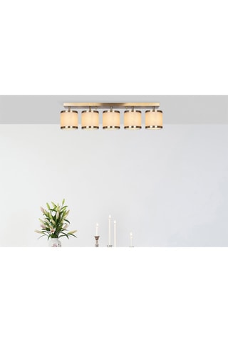 Candeeiro de teto Way - Dourado - 5 x 40 W