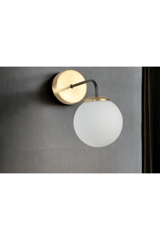 Wandlamp - Goudkleurig en Wit - 60 W