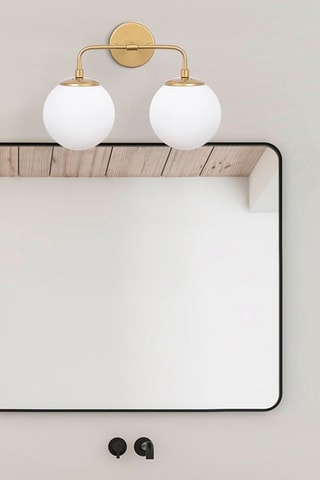 Wandlamp Horn - Goudkleurig - 2x 40 W