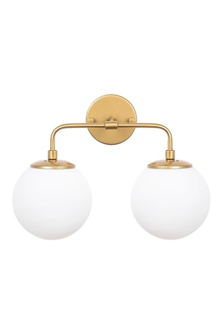 Wandlamp Horn - Goudkleurig - 2x 40 W