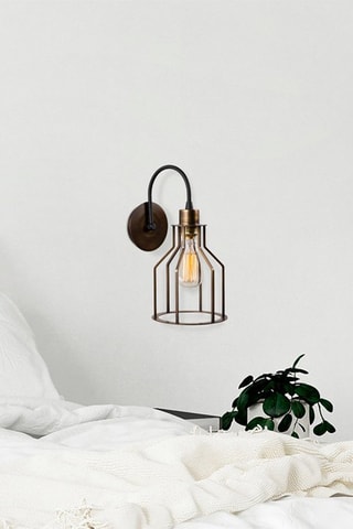 Wandlamp Fellini - Goudkleurig en Zwart - 40 W