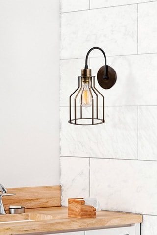 Wandlamp Fellini - Goudkleurig en Zwart - 40 W