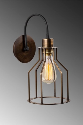 Wandlamp Fellini - Goudkleurig en Zwart - 40 W