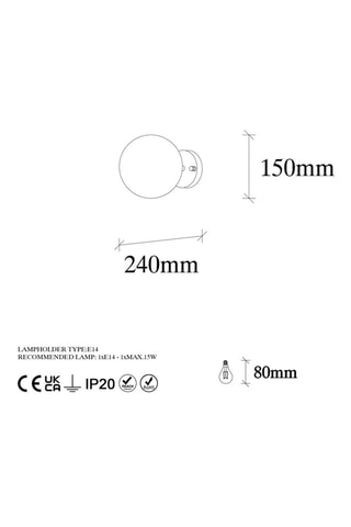 Wandlamp - Goudkleurig - 15 W