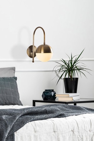 Wandlamp Karsor 3300 - Wit en Bronskleurig - 40 W