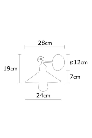 Wandlamp Berceste Bronskleurig