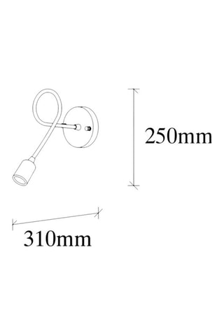 Wandlamp Viraj 10865 - Zwart