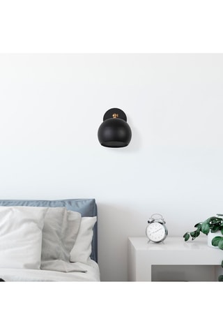 Wandlamp Sivani Zwart en Goudkleurig