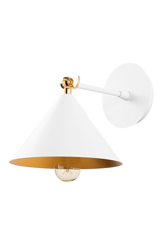 Wandlamp Berceste Wit en Goudkleurig