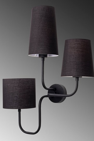 Wandlamp Çatal - Zwart