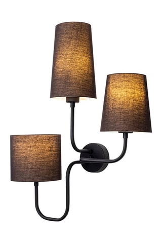 Wandlamp Çatal - Zwart