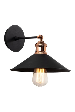 Wandlamp Berceste Zwart en Roségoudkleurig -
