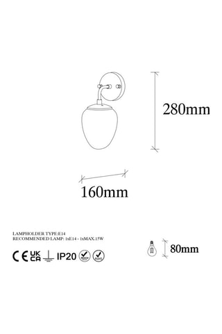 Wandlamp Goudkleurig