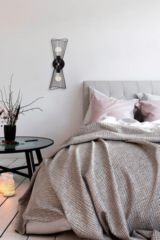 Wandlamp Zeyno Zwart