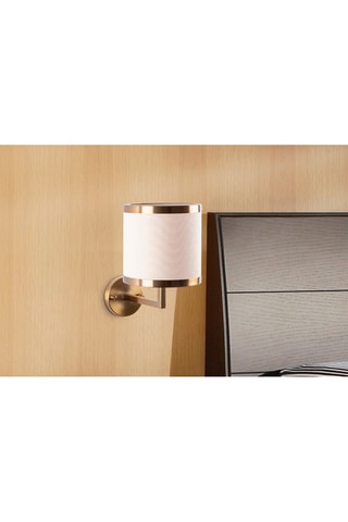 Wandlamp Way - Wit en Goudkleurig