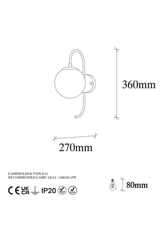 Wandlamp Jewel - Goudkleurig