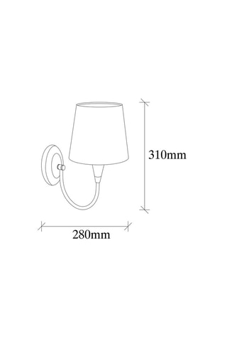 Wandlamp Prado - Wit en Goudkleurig