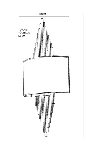 Wandlamp - Goudkleurig