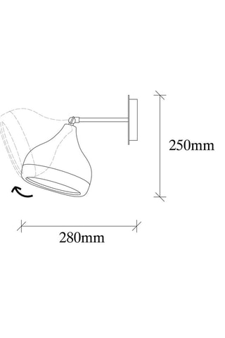 Wandlamp Yildo  - Zwart - 40 W