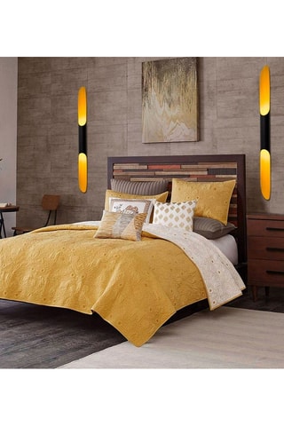 Wandlamp Efsun - Zwart - 2 x 40 W