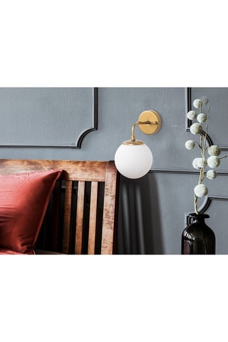 Wandlamp Horn - Goudkleurig