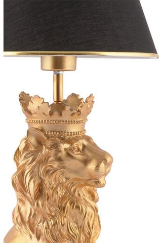 Candeeiro de mesa Preto e dourado