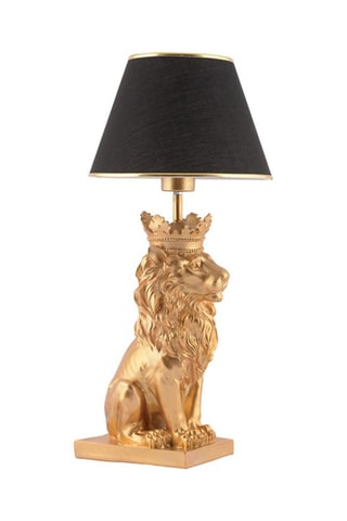 Candeeiro de mesa Preto e dourado