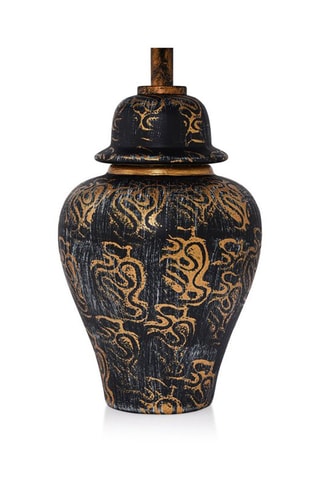 Candeeiro de mesa TM262 - Preto e dourado - 60 W