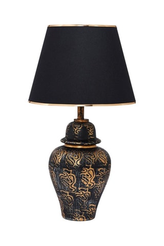 Candeeiro de mesa TM262 - Preto e dourado - 60 W