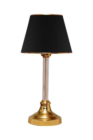 Candeeiro de mesa Ayd - Preto e dourado - 60 W