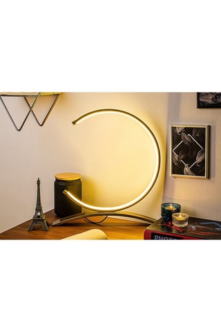 Candeeiro de mesa LED Moon - Dourado - 12 W