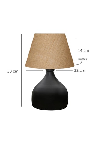 Candeeiro de mesa AYD - Bege e preto