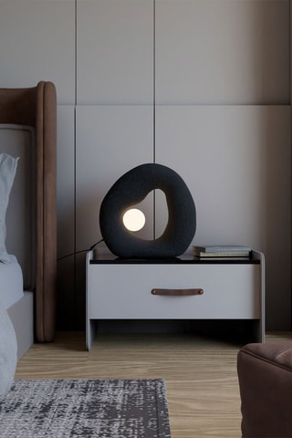 Candeeiro de mesa - Preto - 8 W