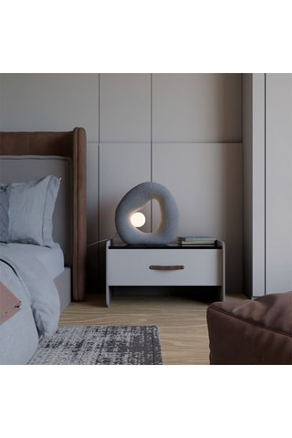 Candeeiro de mesa - Cinzento - 8 W