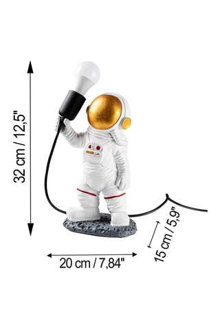 Candeeiro de mesa Astronauta Branco