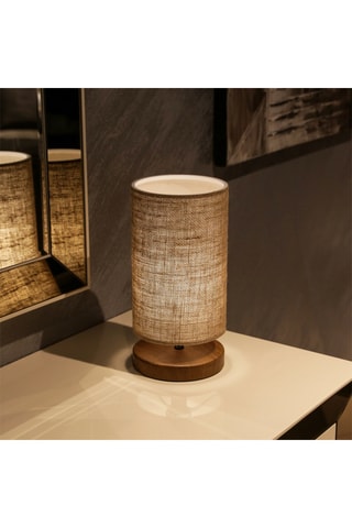 Candeeiro de mesa AYD-2846 - Bege e natural - 60 W