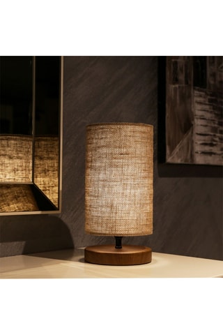 Candeeiro de mesa AYD-2846 - Bege e natural - 60 W