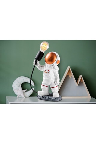 Candeeiro de mesa - Branco e cobre - 7-9 W